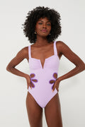 Lilac and Plum Flora One Piece
