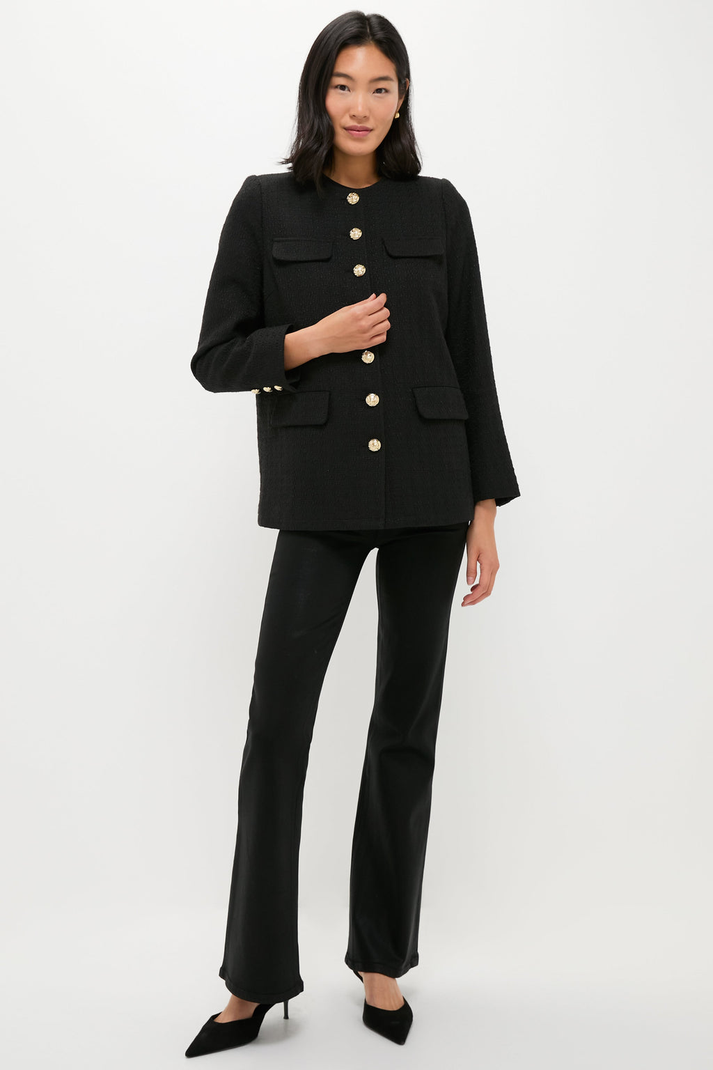 Black Tweed Jennings Jacket