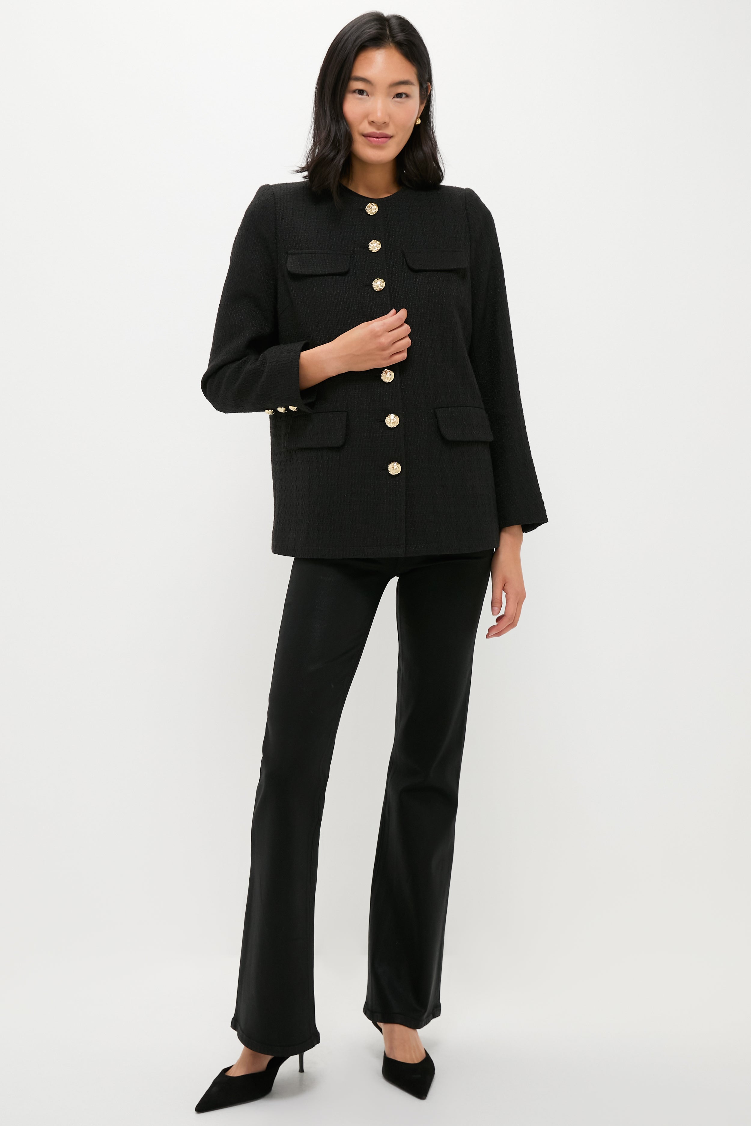 Black Tweed Jennings Jacket