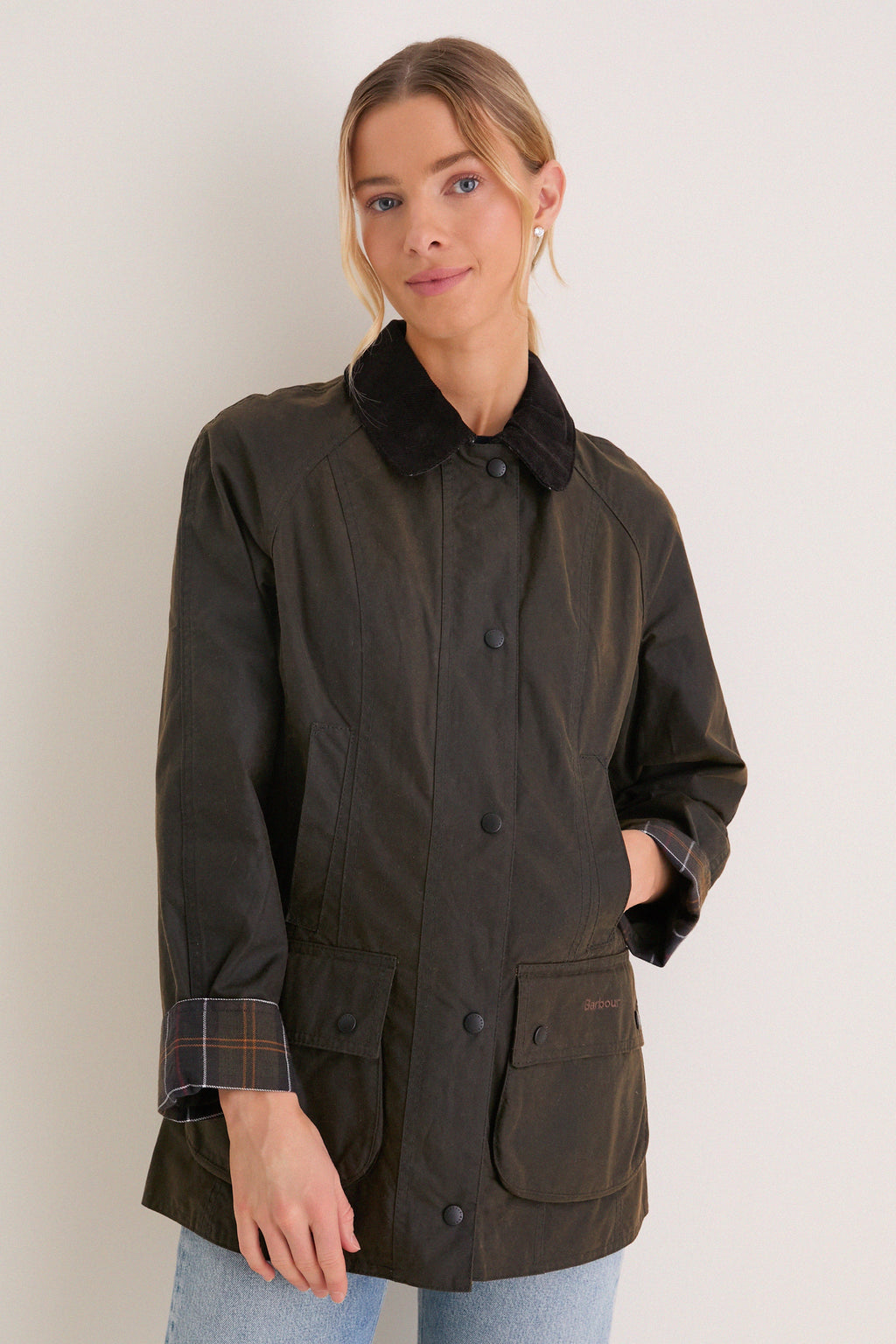 Classic Olive Beadnell Wax Jacket