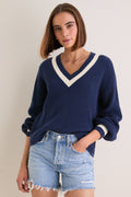 Washed Navy Ashe Sweater