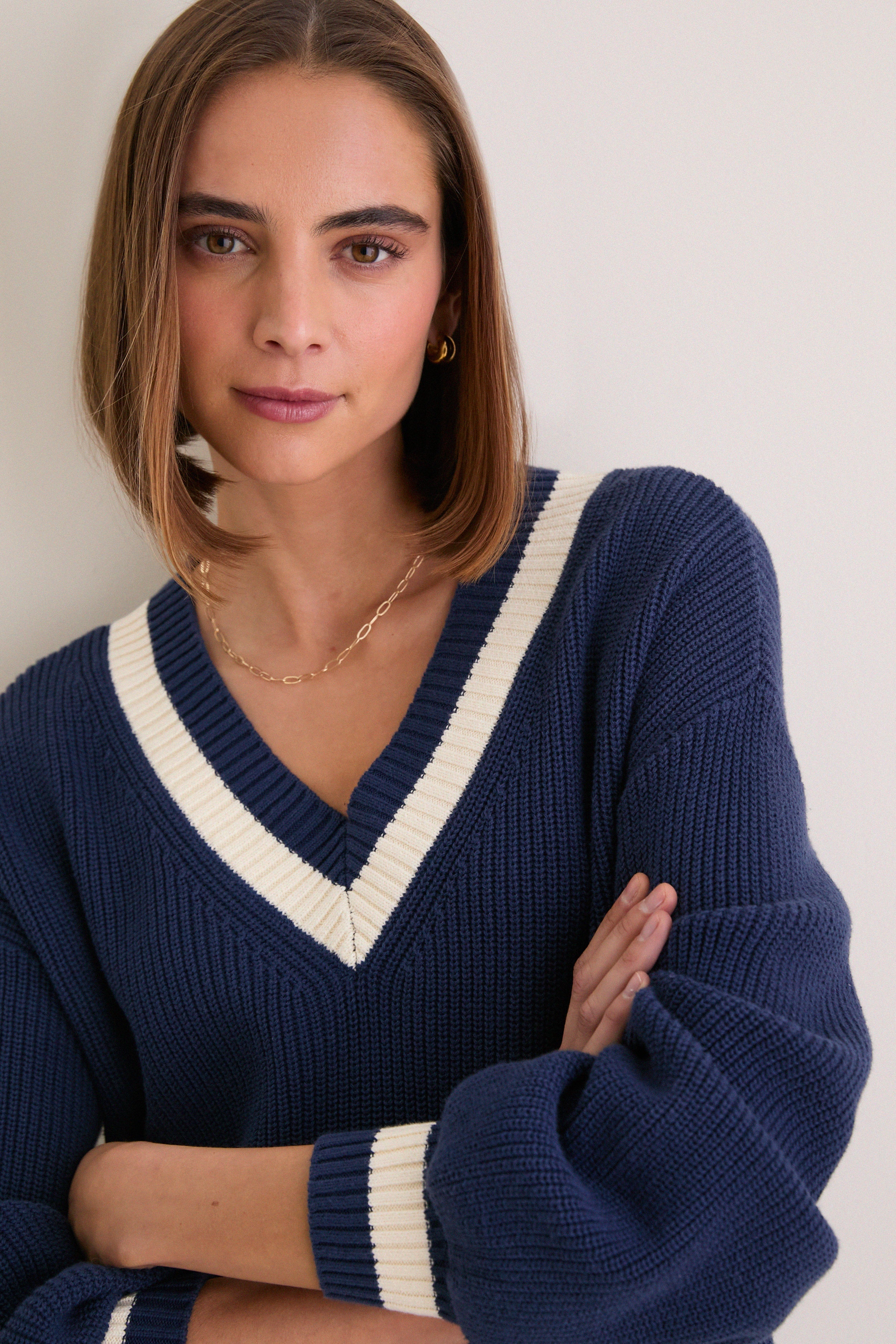 Washed Navy Ashe Sweater