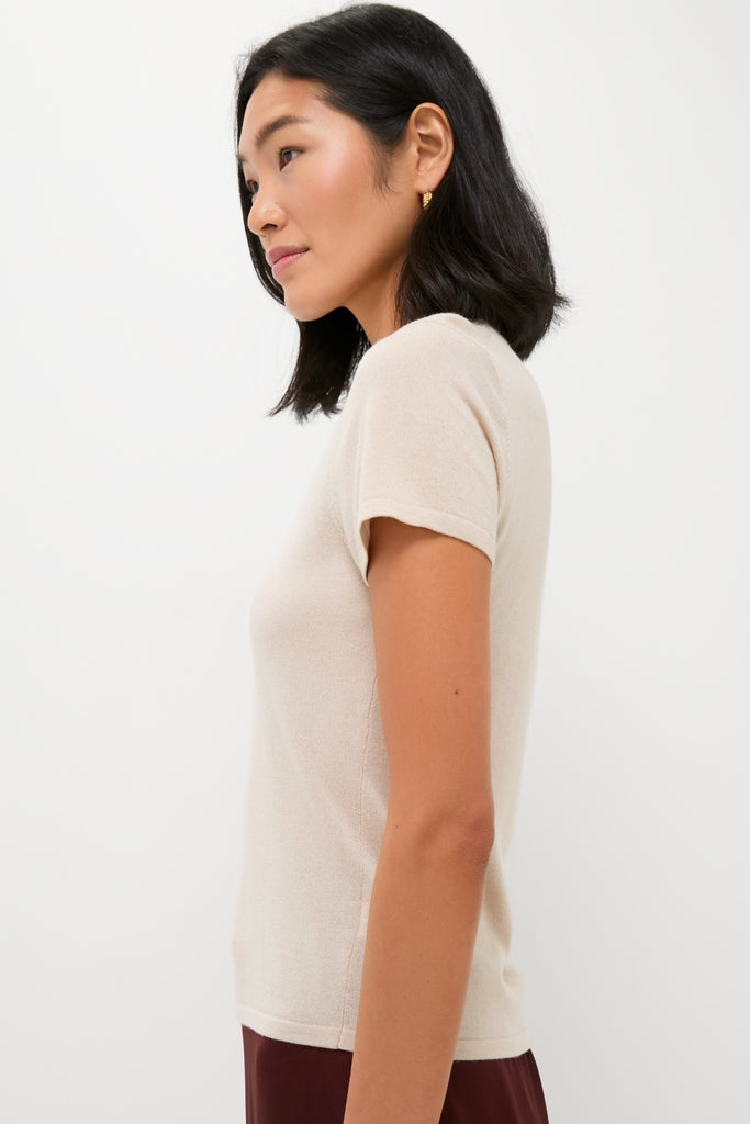 Sandstone Cashmere Silk Katie Tee