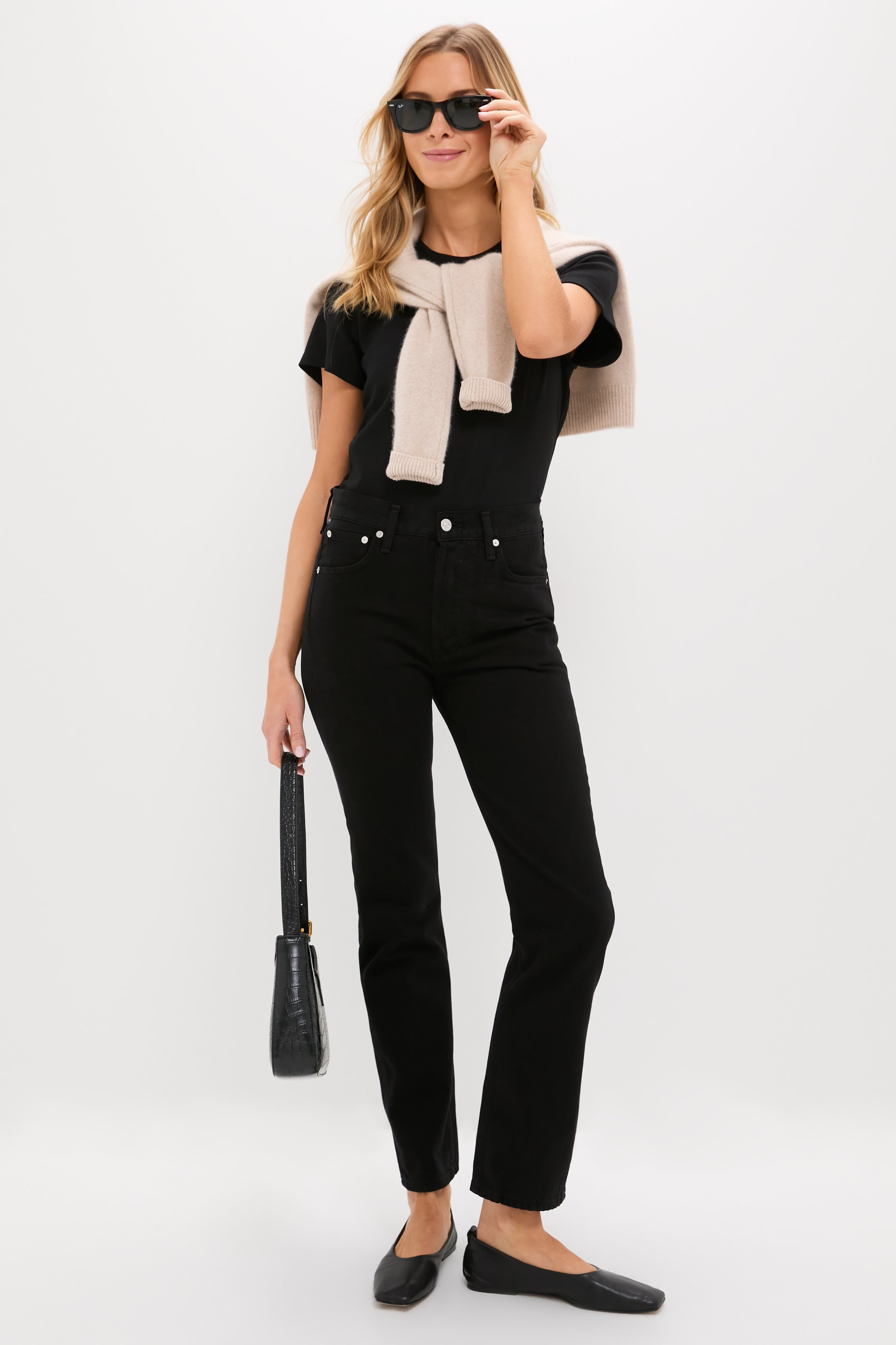 Solid Black Blaine Jean