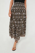 Vintage Flowers Sepia Bella Skirt