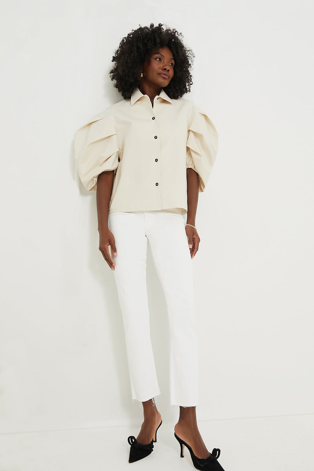 Cream Sady Top