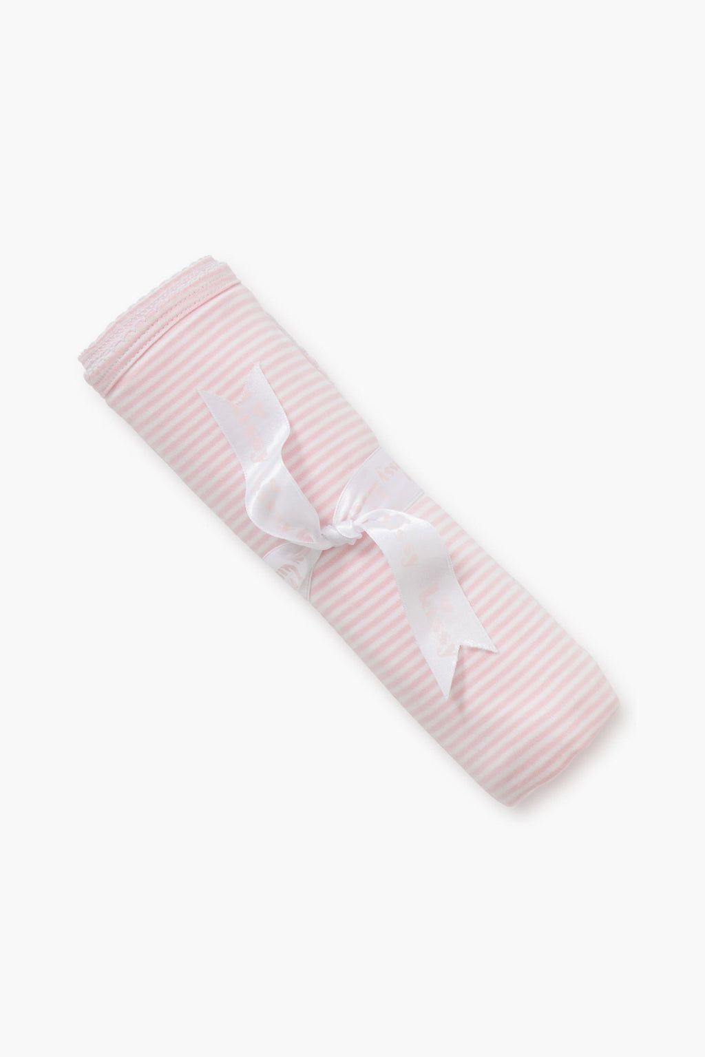 Pink Stripe Classic Rib Blanket