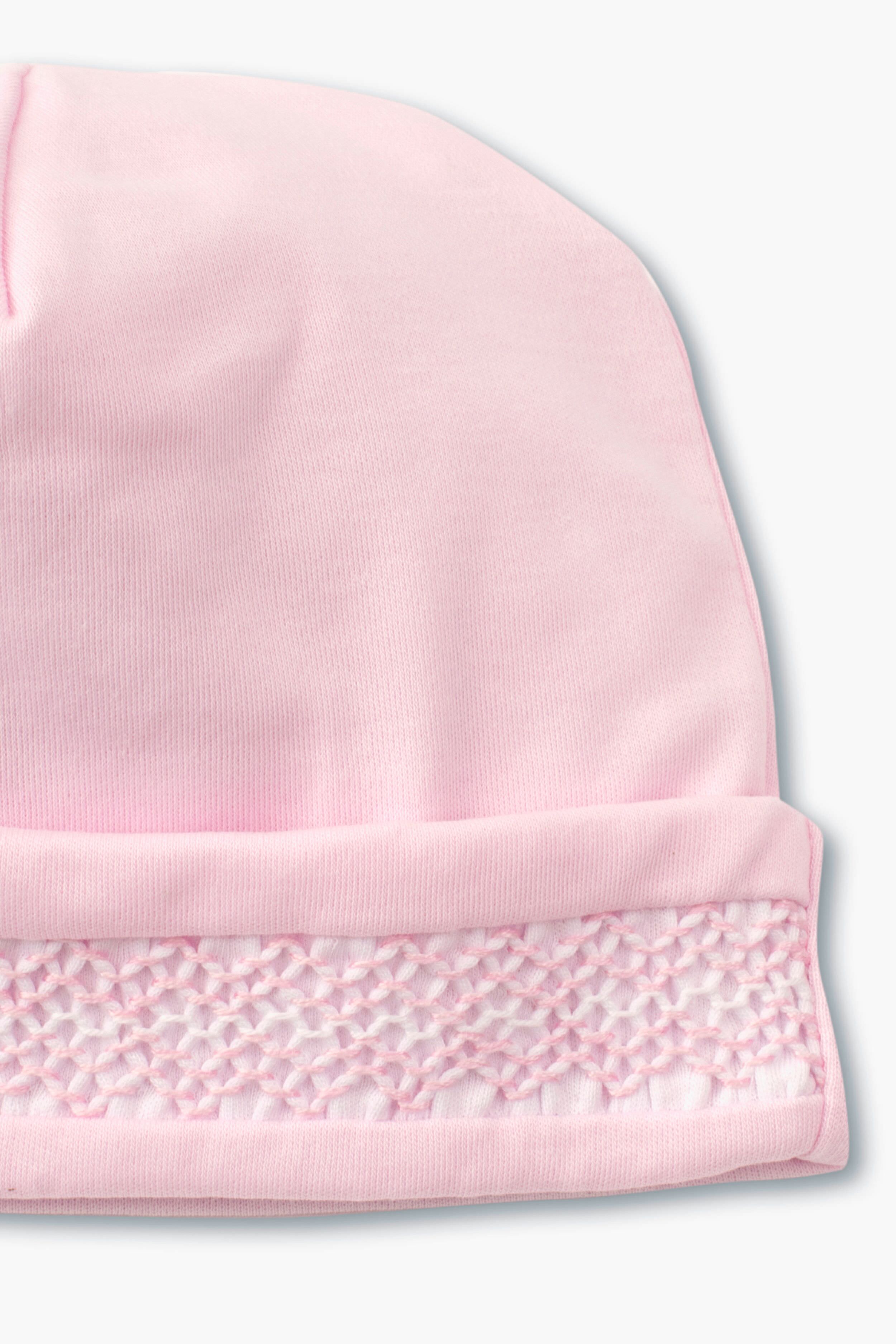 Pink Hand Smocked Hat