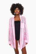 Bubblegum Eyelet Oxford Tunic