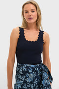 Navy Ric Rac Compression Tank