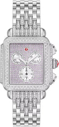 Michele Deco Limited Edition Pave Sapphire Dial Women's Watch MWW06A000803