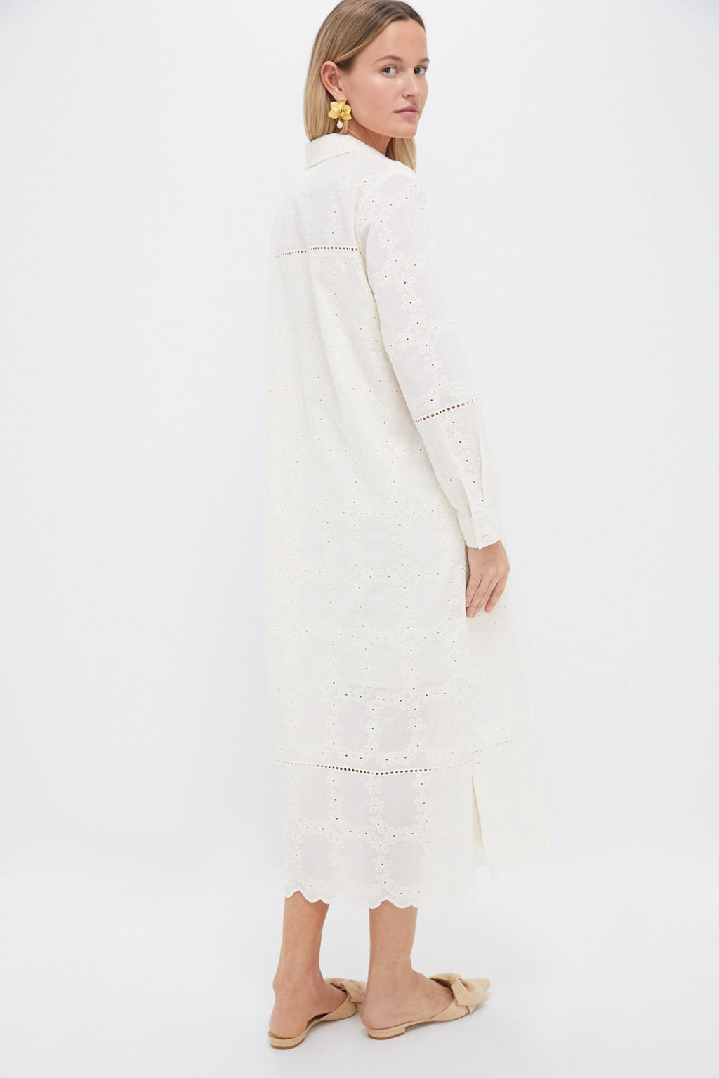 Ivory Eyelet Griffin Dress