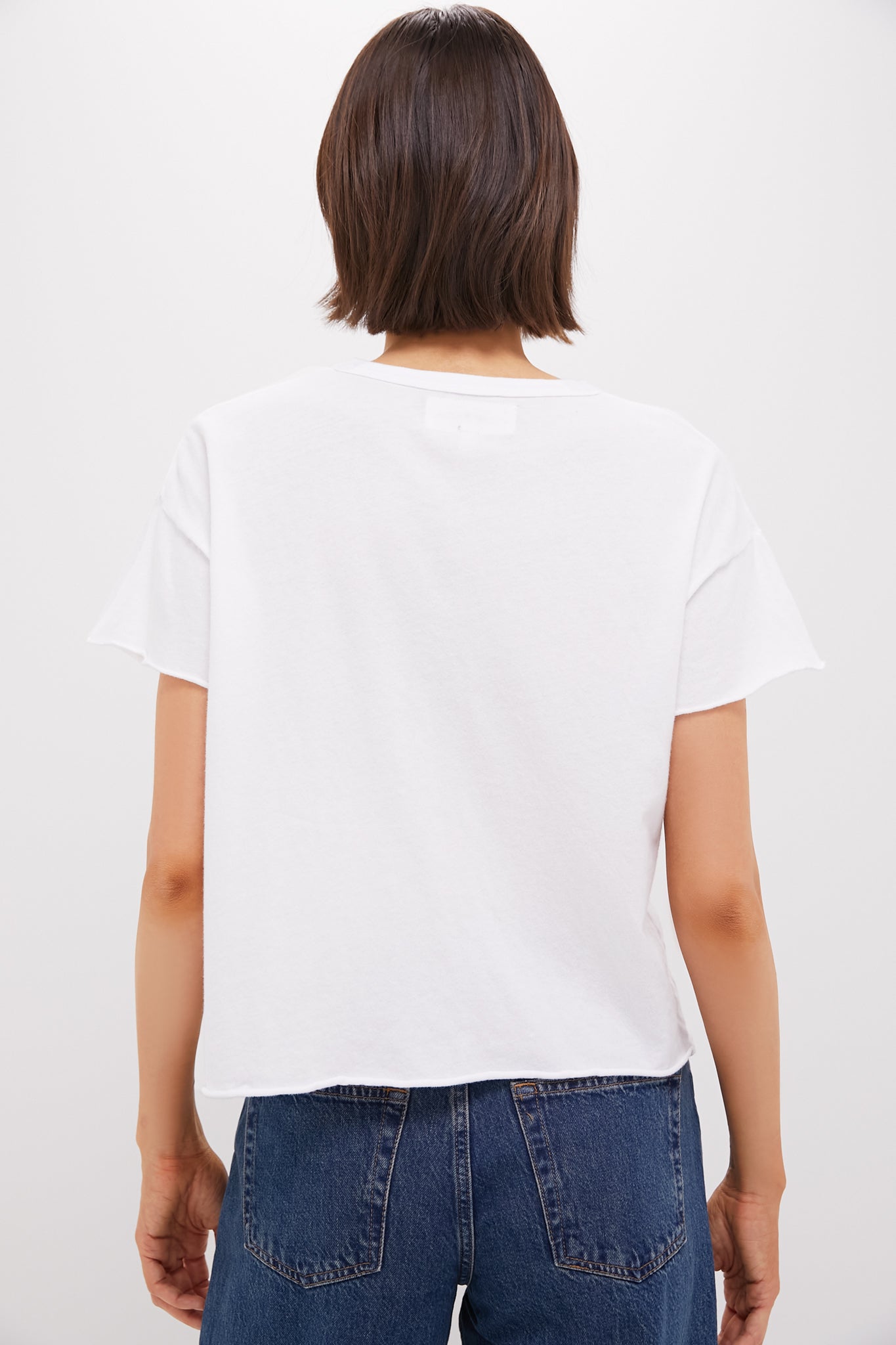 True White The Crop Tee