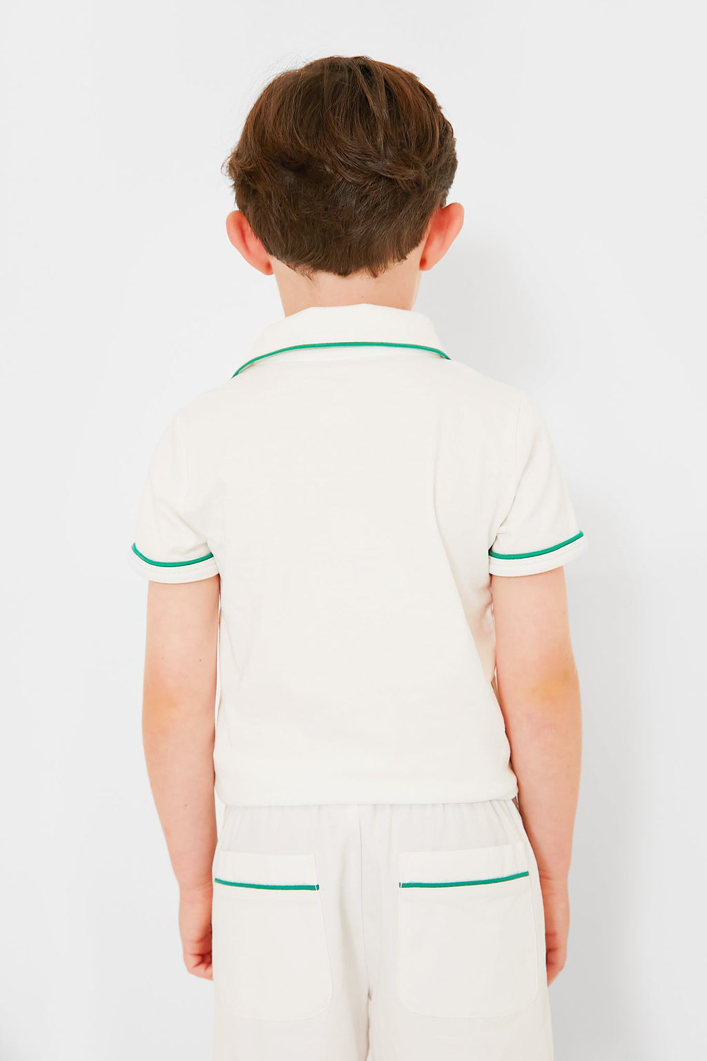 Exclusive Green Piping White Marco Polo