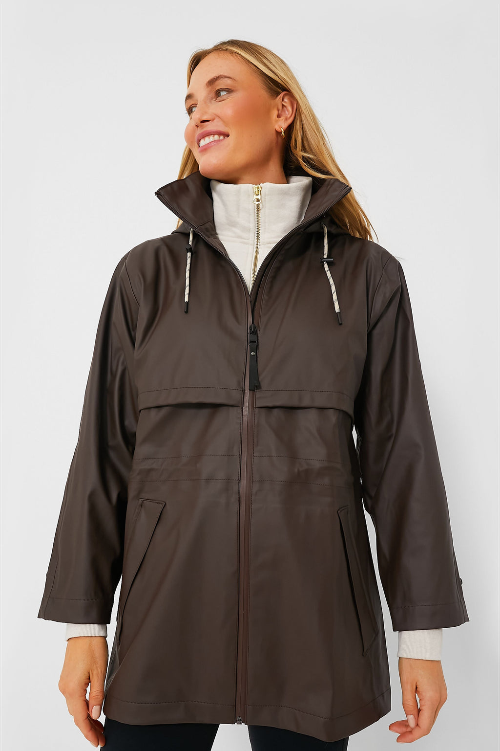 Dark Truffle Alyssa Rain Jacket