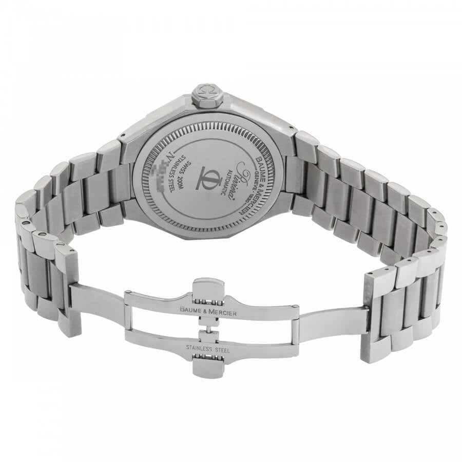 Baume & Mercier Riviera Black Dial Diamonds Unisex Watch 8714