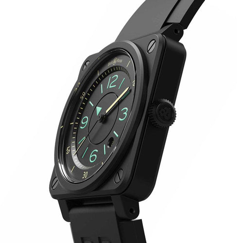 Bell & Ross Aviation Instruments Black Dial Men's Watch BR0392-IDC-CE/SRB