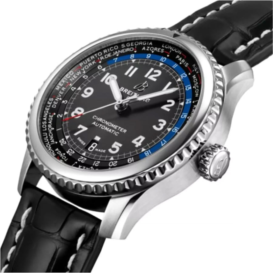 Breitling Aviator 8 B35 Automatic Unitime 43 Men's Watch AB3521U41B1P1