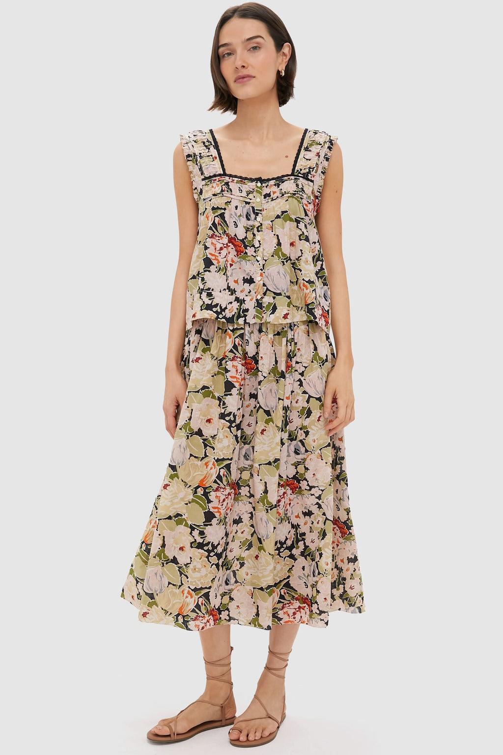 Vintage Rose The Victorian Pleat Tank