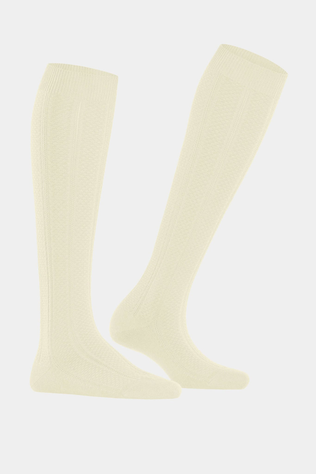 Off-White Needlepoint Knee High