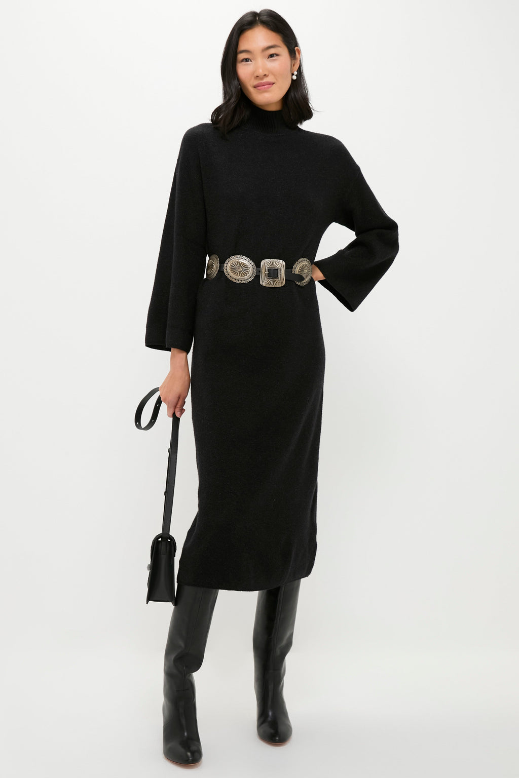 Noir Vivianne Midi Dress