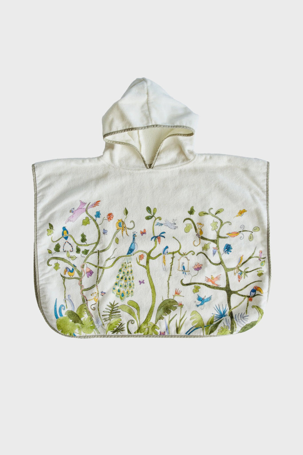 Tropical Chinoiserie Swim Poncho