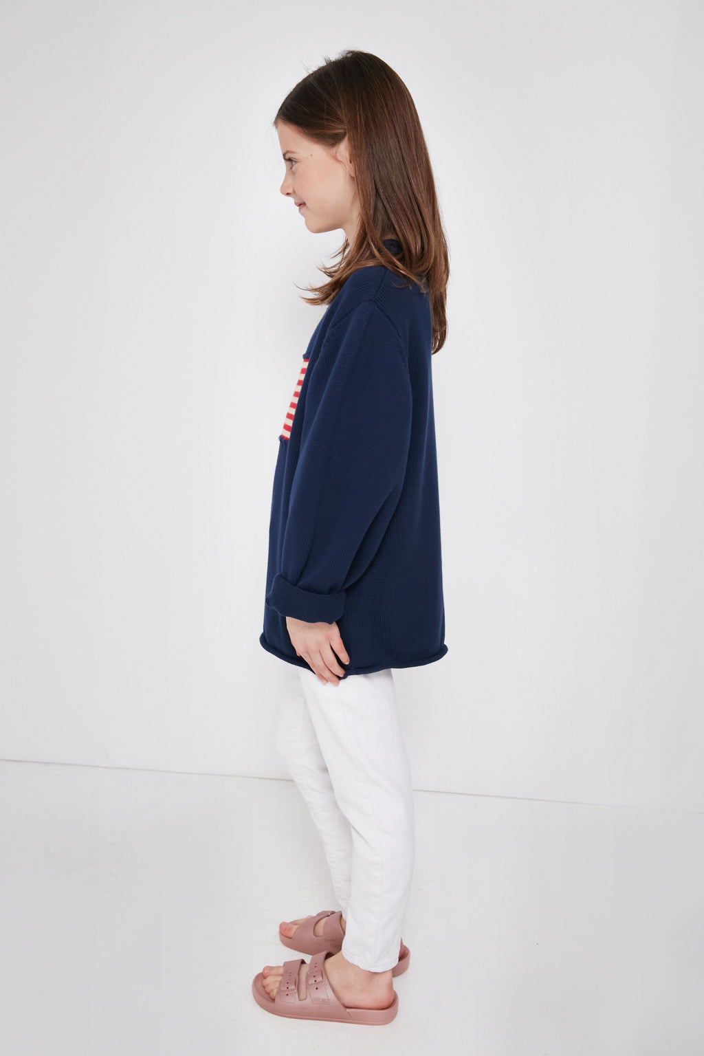 Kid's Navy Americana Sweater