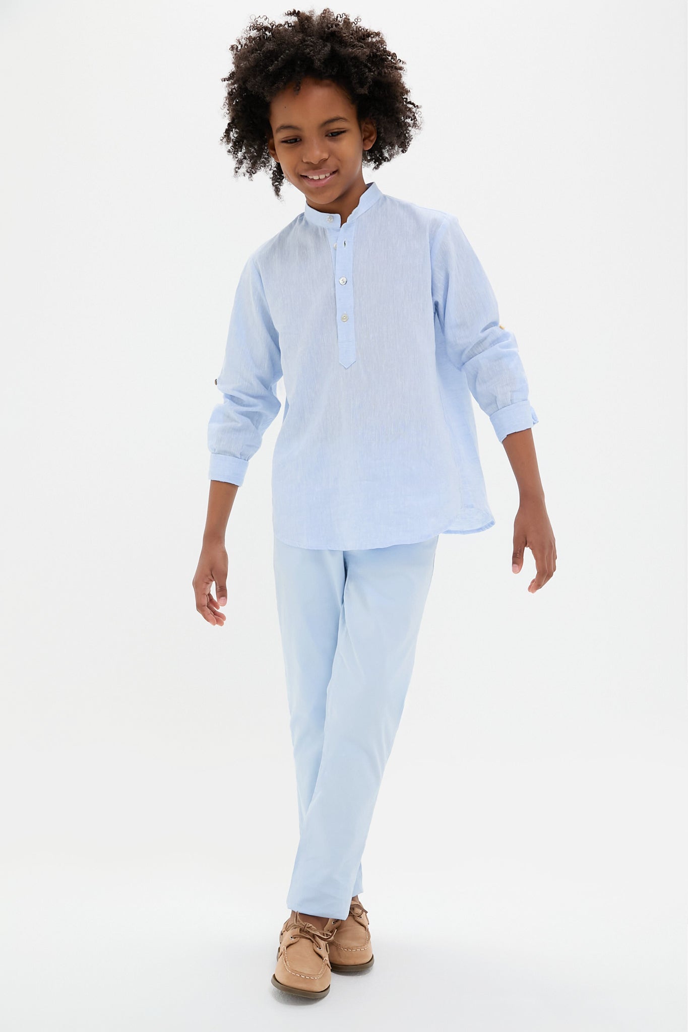 Light Blue Elio Chino Pants