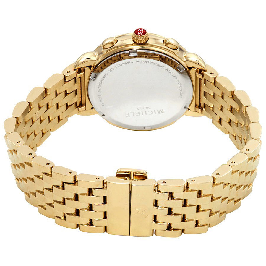 Michele Sidney Gold Diamonds Women's Watch MWW30A000008