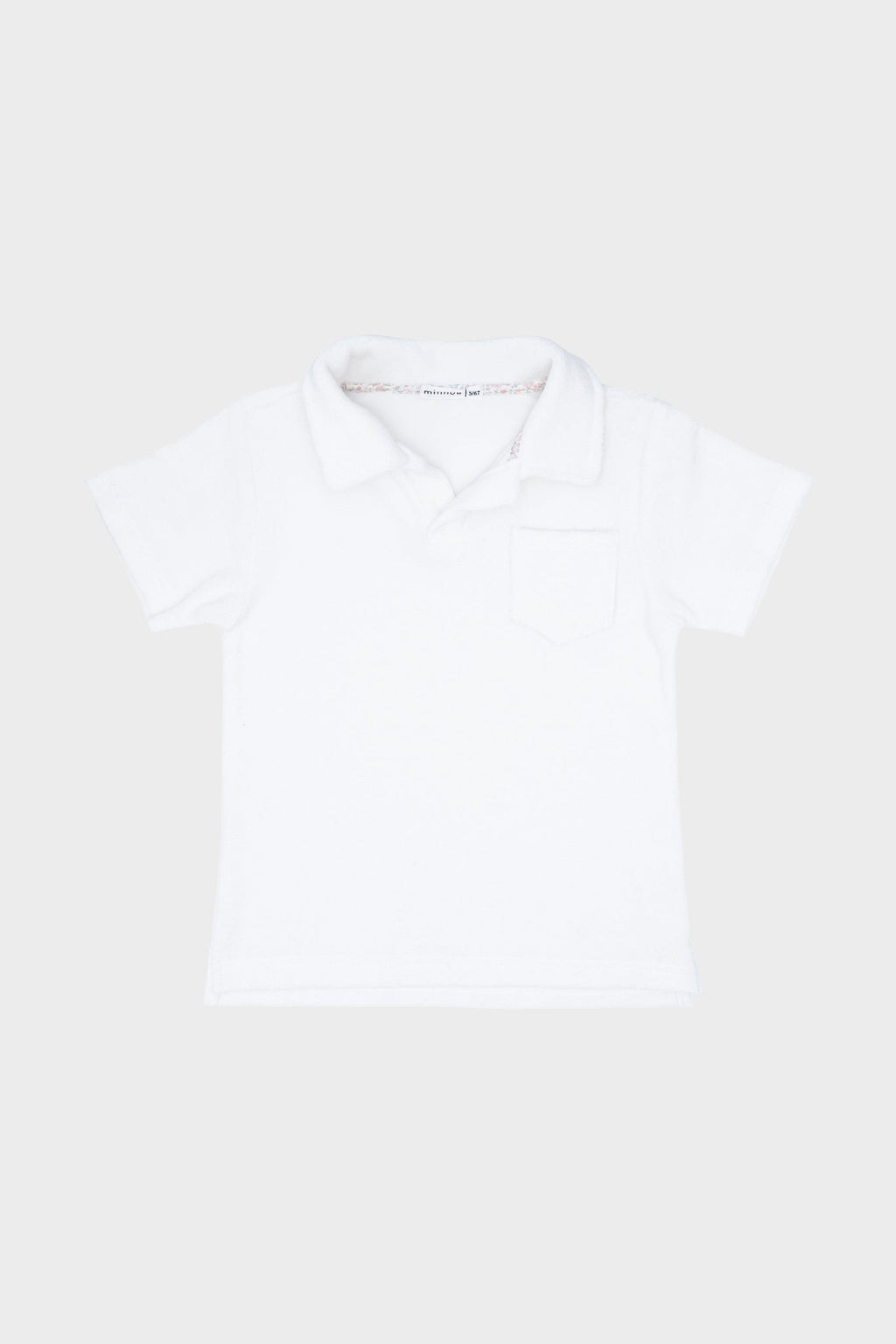 White French Terry Polo Shirt