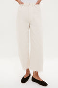 Almondette Ayla Raw Hem Crop