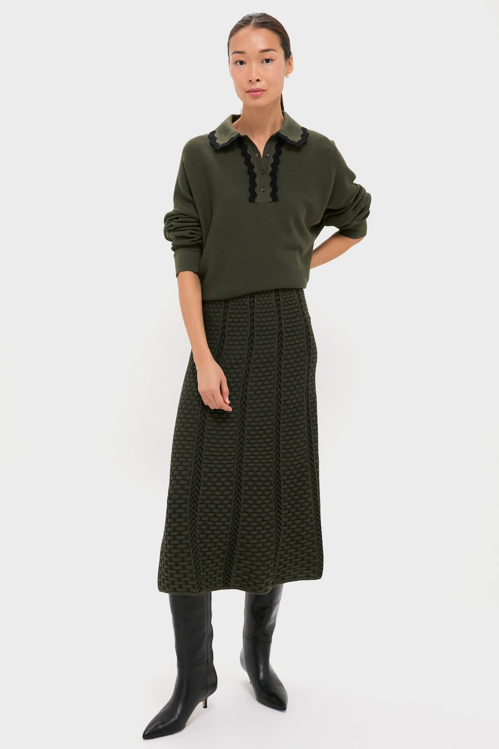 Khaki Alabama Skirt