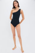 Black and Navy Reversible Santa Barbara Maillot