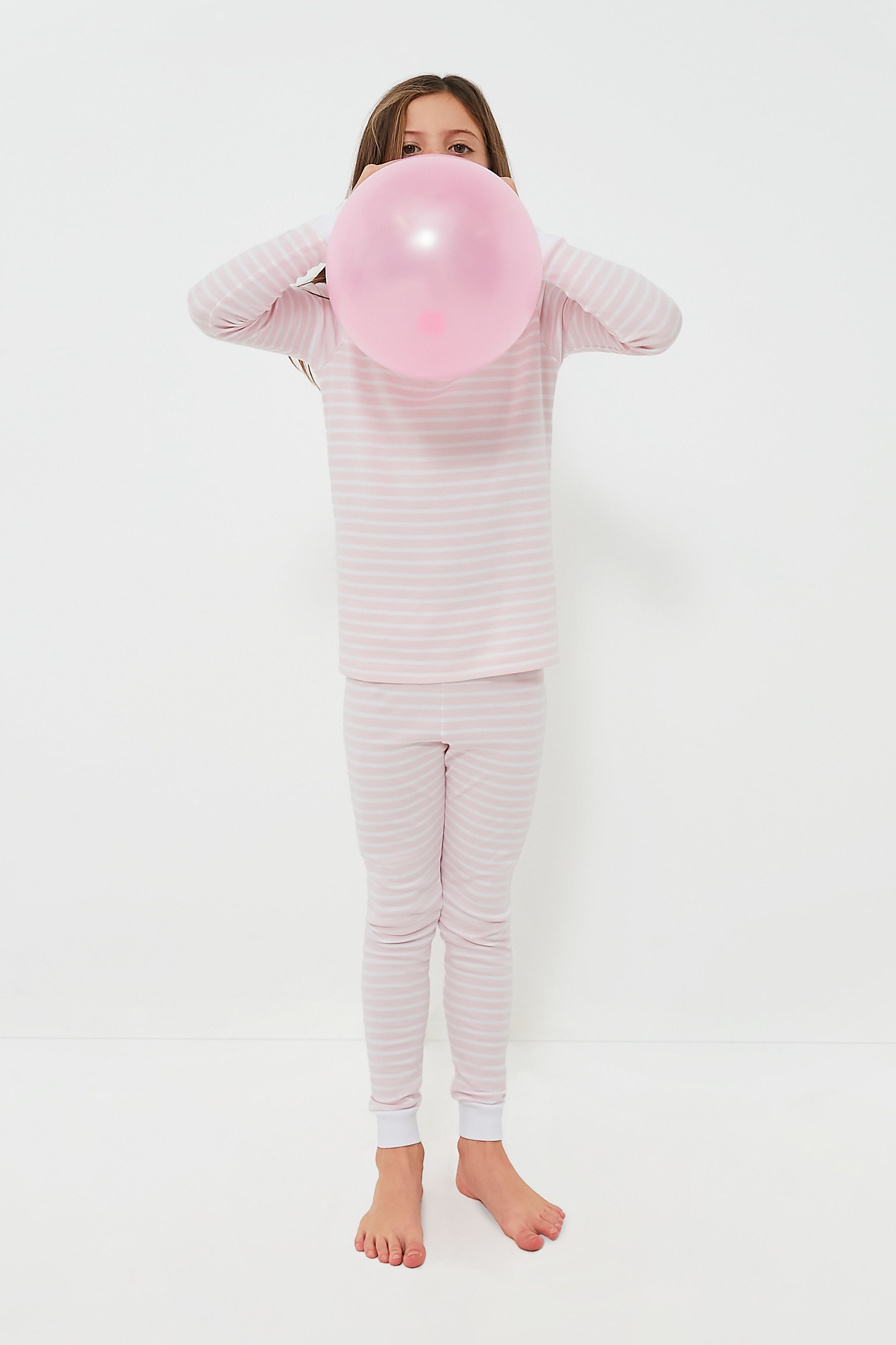 Pink Stripe Pajama Set