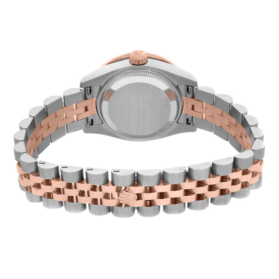 Rolex Lady-Datejust 28 Rose Gold Fluted Bezel Watch 279171