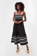 Black Ryleigh Ric Rac Sleeveless Dress