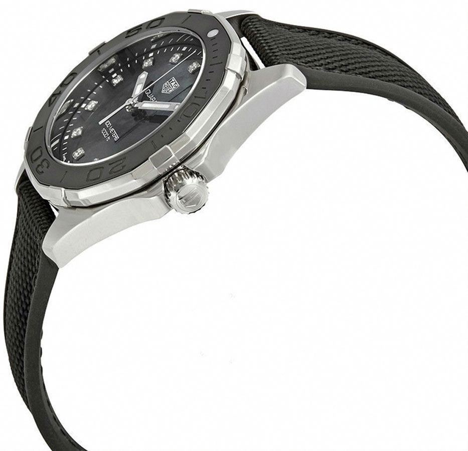 Tag Heuer Aquaracer Black Pearl & Diamond Ladies Dive Watch WAY131M.FT6092