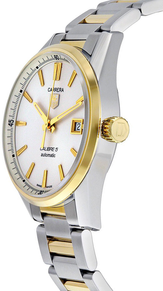 Tag Heuer Carrera 39mm Gold & Steel Men's Watch WAR215B.BD0783