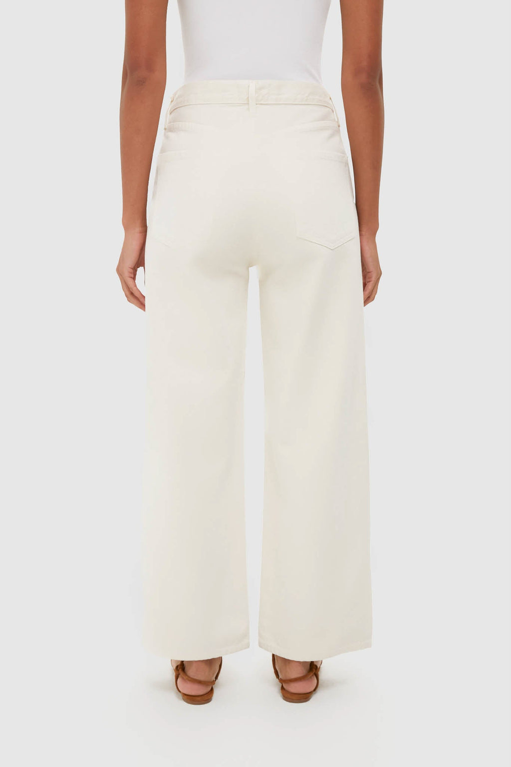 Brown Rice High Rise Wide Leg Ren Jean