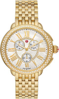 Michele Serein Chronograph 18k Yellow Gold Women's Watch MWW21A000070