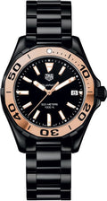 Tag Heuer Aquaracer 300M Black & Rose Gold Ladies Watch WAY1355.BH0716