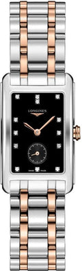 Longines DolceVita Black Diamond Dial Two-tone Women's Watch L5.512.5.57.7
