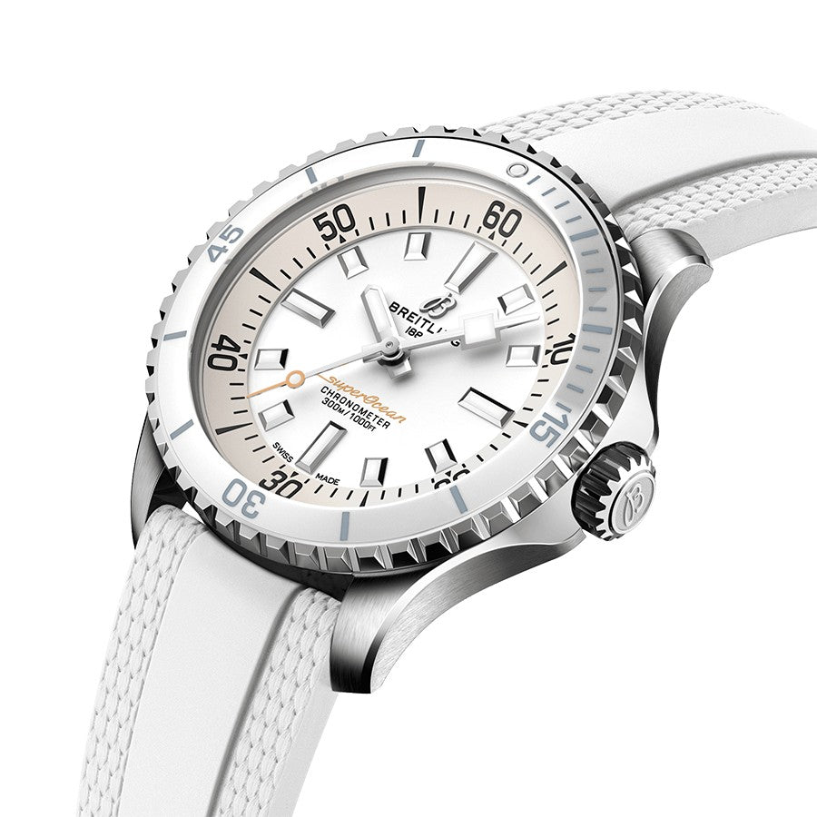Breitling Superocean Automatic 36 White Dial Women's Watch A17377211A1S1