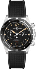 Bell & Ross Vintage Black Dial Men's Watch BRV294-HER-ST/SRB