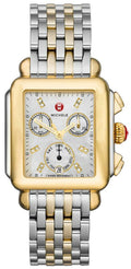 Michele Deco Pearl White & Diamond Dial Chronograph Ladies Watch MWW06P000122