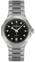 Baume & Mercier Riviera Black Dial Diamonds Unisex Watch 8714