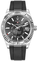 Rolex Sky-Dweller 18k White Gold Oysterflex Men's Watch 336239-0002