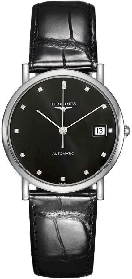 Longines Elegant Collection Black Dial Women's Watch L4.809.4.57.2
