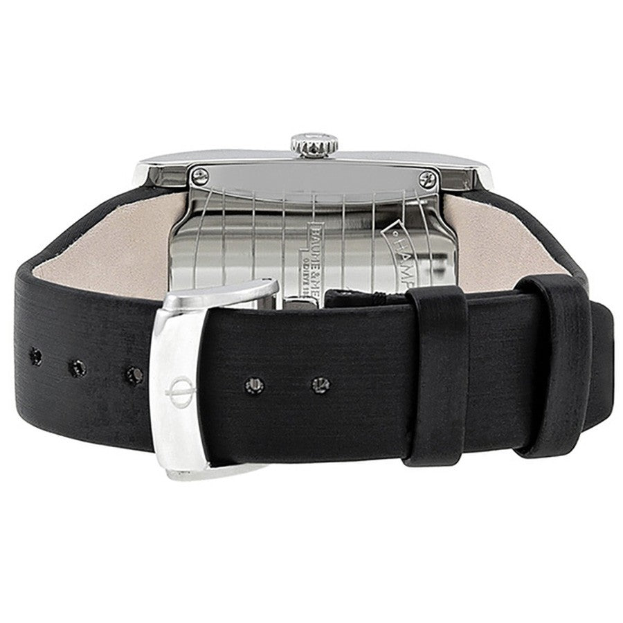 Baume & Mercier Hampton Rectangular Steel Diamonds Women's Watch 10024