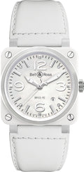 Bell & Ross Aviation Instruments Women's Automatic Watch BR0392-WH-C/SCA